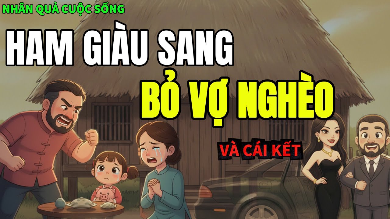 Ham Giàu Sang Bỏ Vợ Con, Theo Gái Đẹp Và Cái Kết Đắng! | Chuyện Nhân Quả 100%