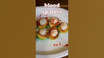 Halloween Deviled Eggs 🥚 👿 #eggs