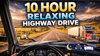 4K POV Truck Driving USA Across America | 10 Hour Relaxing Long Haul Highway Drive for Sleep Study