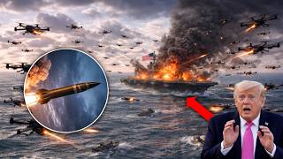 🔴TEPAT MALAM INI Rudal Iran tepat sasaran dalam hitungan detik kapal tempur AS diselat Hormuz hancur