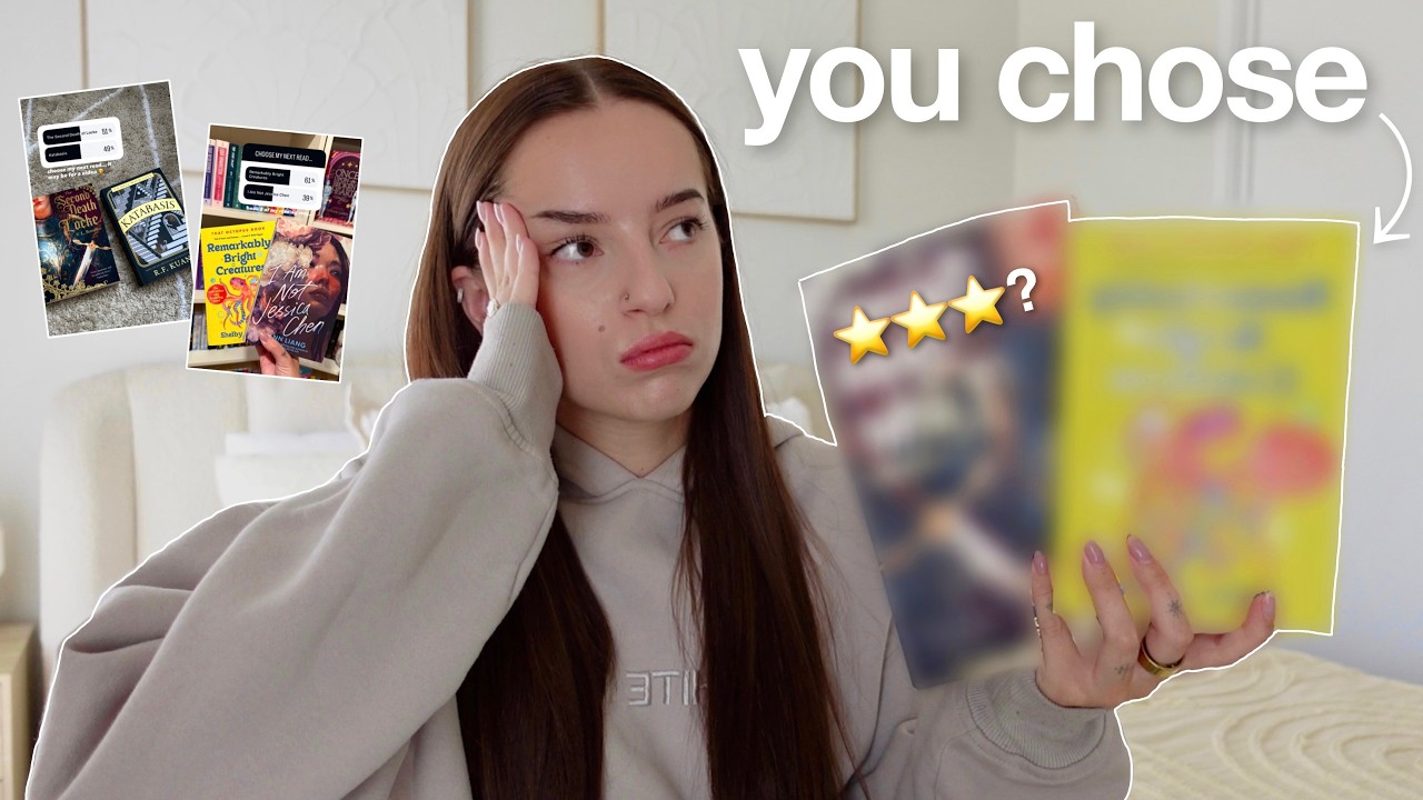 Позволю ВАМ выбрать, что я буду читать целую неделю... *видеоблог о чтении без спойлеров*