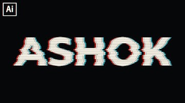 How To Make Glitch Effect in Adobe Illustrator | Easy Tutorial