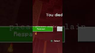 minecraft fall damage glitch #gaming #shorts #minecraft
