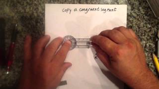 Construction copy a congruent segment