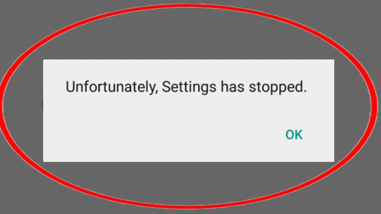 Unfortunately Settings Has Stopped Problem Solve 2022