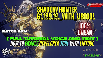 Shadow Hunter v60.129.19 MOD Unlock Guide | Full LibTools Setup (Working 2025)#shadowdemonhuntermod