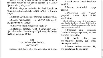 Kiyamet Süresi سورة القيامة