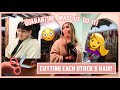 Husband & Wife Cut Each Other’s Hair! (quarantine haircuts... yikes)