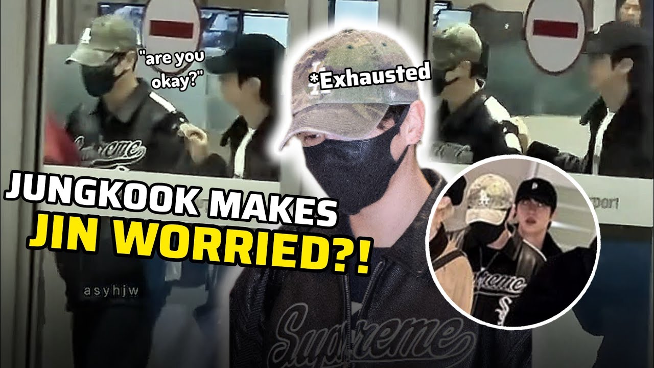 A Video Circulated that Jin Worried to Jungkook Exhaustion?! His Condition and Jin's Response with..