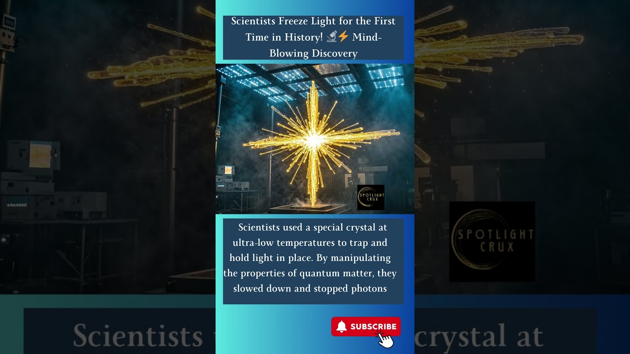 Scientists Freeze Light for the First Time in History! 🔬⚡ Mind-Blowing Discovery 