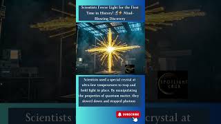 Scientists Freeze Light for the First Time in History! 🔬⚡ Mind-Blowing Discovery #quantum #light
