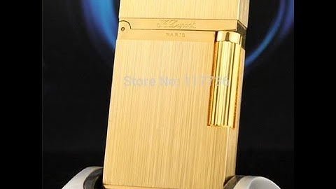 Bật lửa Dupont kẻ vàng xước D24V | Deva.vn | Giá 750.000 Đ