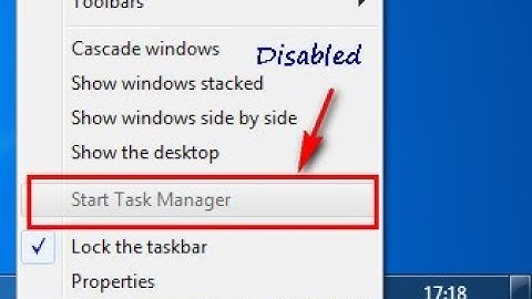How to Enable/Disable Task Manager in Windows XP/7/8
