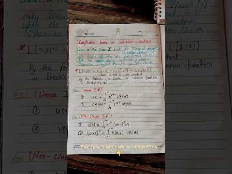 classification of integral