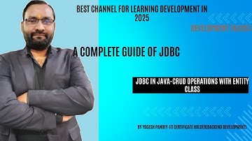 JDBC CRUD Operations in Java  Full Project with Entity Class & DAO  JDBC MySQL Tutorial for Beginner