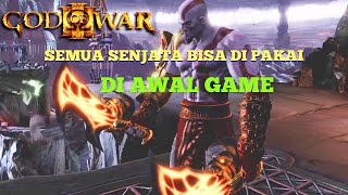 CHEAT MEMBUKA SEMUA SENJATA DI GAME GOD OF WAR 3 DI AWAL PERMAINAN screenshot 1