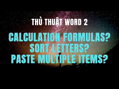 WORD Tips and Tricks | Thủ thuật đơn giản Word 2 - Calculation formulas