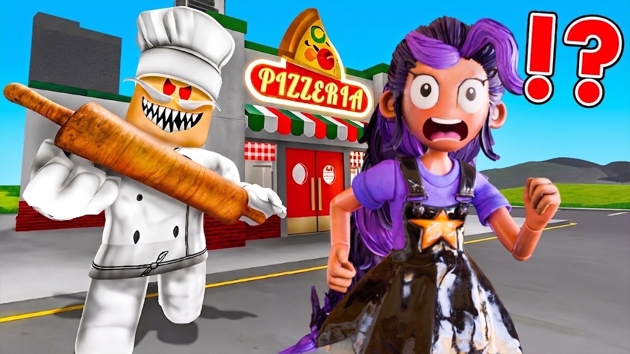 Lily Lovebraids Plays Escape PAPA PIZZA'S PIZZERIA in Roblox (OBBY