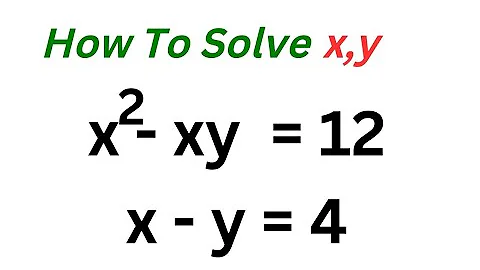 A Beautiful Algebra Problem x=?,y=? | You Should Learn This Trick...