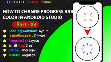 Part-03 | How to change progress Bar color in Android Studio | Webview Progress Bar Change color