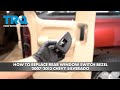 How to Replace Rear Window Switch Bezel 2007-2013 Chevy Silverado