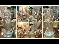#GlamDIY Glitter and #ModPodge Candle Holders | #DIYGlam Centerpiece Ideas for 2021!!