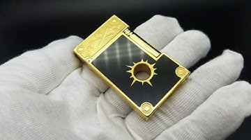 [Thuyết Bật Lửa]TEST tiếng bật lửa dupont D200 đen viền vàng