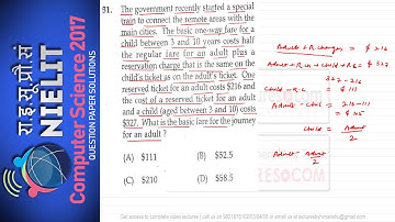 NIELIT December 2017 Question paper Answer key with explanation Aptitude part 1