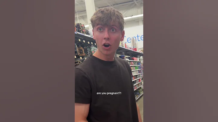 Husband's reaction to pregnancy test in our shopping cart🤣