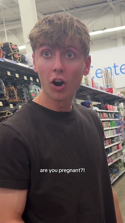 Husband's reaction to pregnancy test in our shopping cart🤣