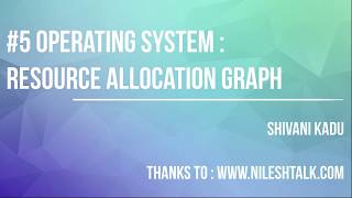 #5 Advance Operating System : Resource Allocation Graph [ Shivani Kadu ]