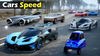 Cars Top Speed Comparison |  Fastest Car on Earth  over 1200kmph screenshot 3