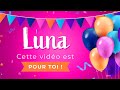 Joyeux anniversaire Luna !