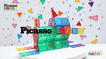 How to Build A Locomotive! PicassoTiles PicassoToy IDEABOOK Magnetic Tiles Building Blocks Play Idea