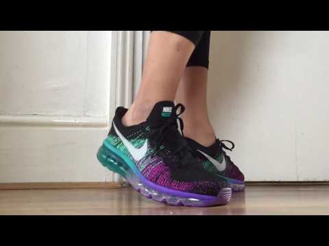 nike flyknit air max purple venom
