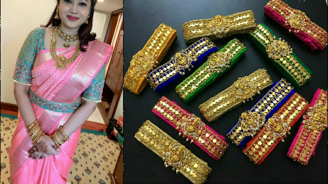Trending New model Waist belt for silk sarees, Zardosi ,Maggam & Aari  work Finish