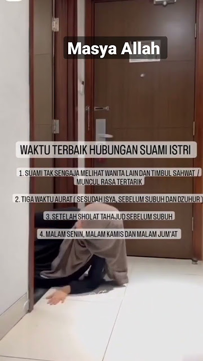 waktu terbaik hubungan suami-istri #shorts