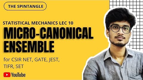 MICROCANONICAL ENSEMBLE-A | Statistical Mechanics Lec 10 | CSIR NET GATE SET JAM JEST TIFR
