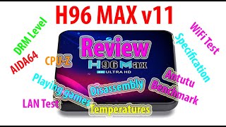 H96 Max v11 Review Test Tv Box Rk3318 4GB 32GB Android 11