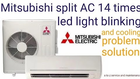 mitsubishi split ac 14 times led blinking problem solution in Hindi//split AC pcb repairing video