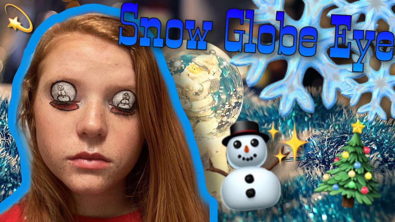 Christmas Snow Globe Eye Makeup Tutorial!! YouTube