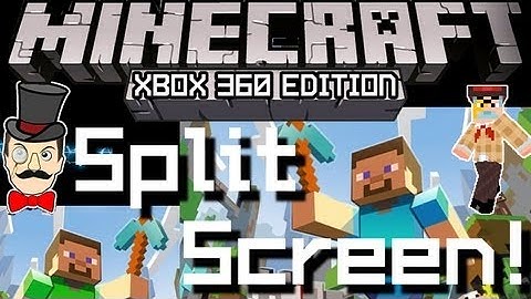 Minecraft XBOX 360 - SPLIT SCREEN Double Trouble !