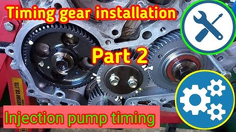 4JA1 Injection pump timing installation (watch part 1 in the description below)