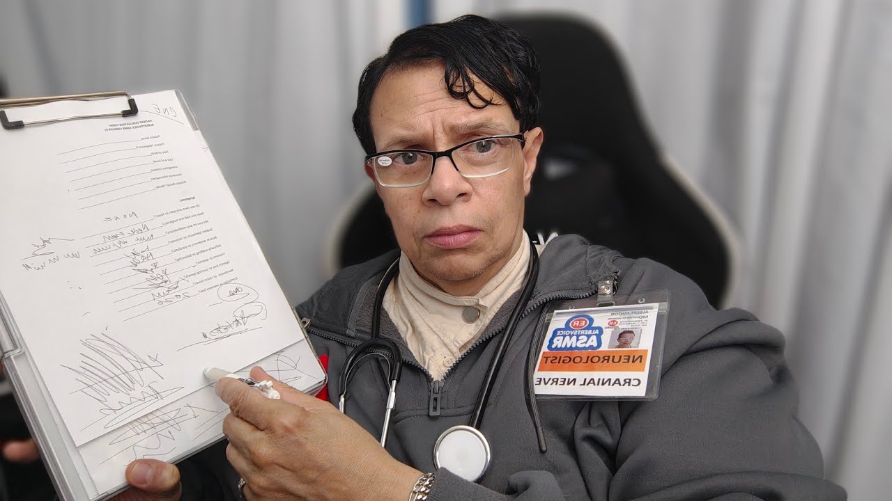 ASMR | Neurologist Cranial Nerve Exam Very Tingly - Can You See & Feel This 🥼🩺 🇺🇸