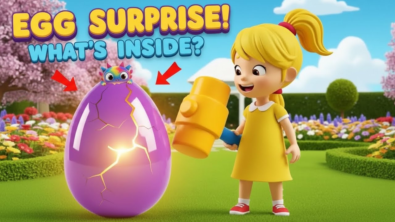 Giant Egg Surprise for Kids Learning | Fun Educational Video for Toddlers 