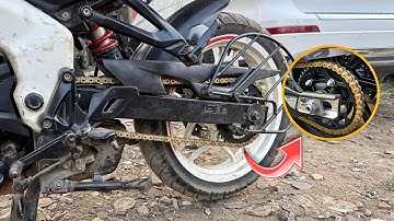 Pulsar Ns 200 Rolon Brass Chain Sprocket Installation | Gold Chain For all Motorcycles!!!