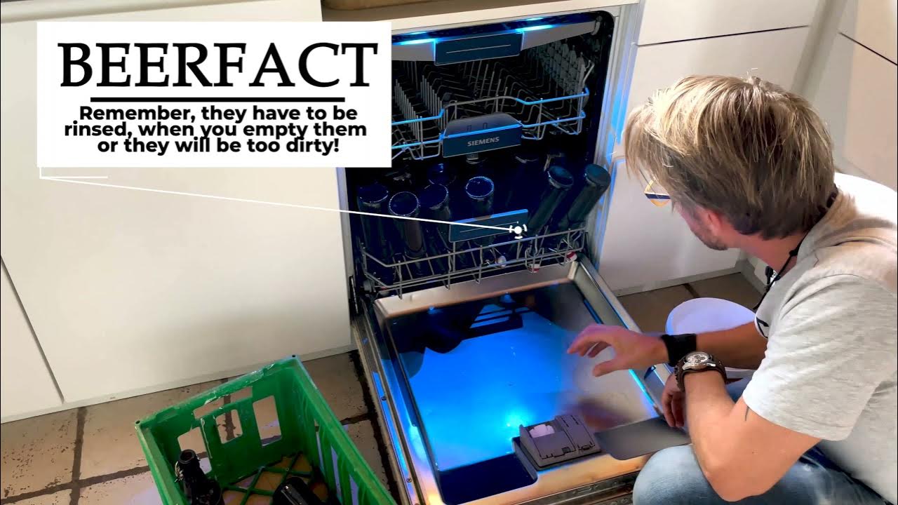 How to clean bottles for homebrew with dishwasher YouTube