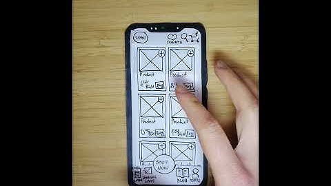 Grocery Shoping App - Paper Prototypes v.2