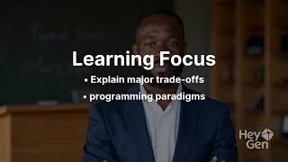 CPT 521 - Programming Paradigm Trade offs