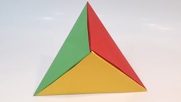 How to make a modular origami triangle paper box (fox box) - handcraft easy origami - diy tutorial